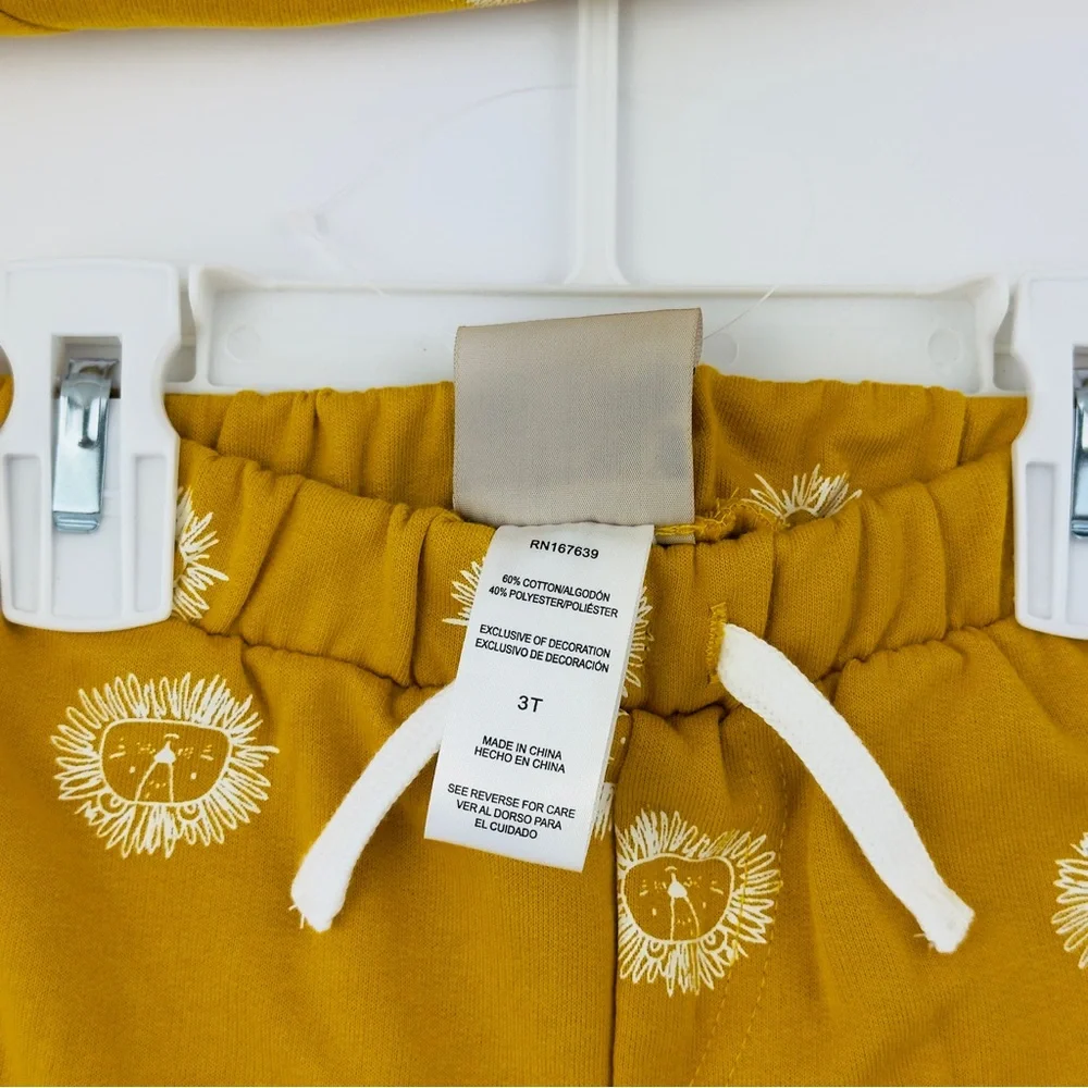 Brooklyn Boys Toddler Boys 2-Piece Fleece Shorts Outfit-Yellow, Size 3T NWT NEW - Picture 4 of 5